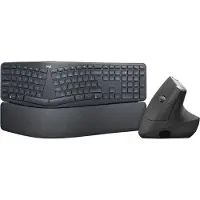 Logitech K860 + MX Vertical Ergo Muis