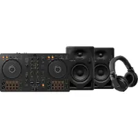 Pioneer DJ DDJ-FLX4 + DJ HDJ-X5 Zwart + DJ DM-40D Zwart