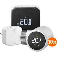 Tado Thermostat Connecté X Kit de Démarrage + 10 Têtes Thermostatiques
