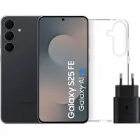 Samsung Galaxy S25 FE 128GB Zwart 5G + Accessoirepakket