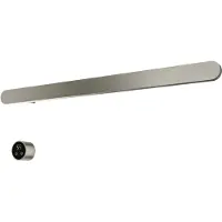 Hotbath &More Rails RASS80 Soft Square Handdoekwarmerset 80cm - 1 Stang - Geborsteld Nikkel - RVS - Verwarming, Radiatoren, Elektrische Radiatoren - 8721321498995