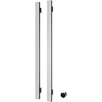 Hotbath &MORE set van 2 rails RASV135 SQUARE135 cm met separate schakelaar Chroom (Exclusief inbouwdeel)
