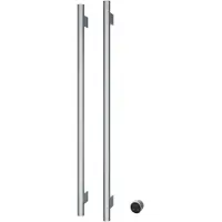 Hotbath &more set van 2 rails rarv135 round135 cm met separate schakelaar chroom