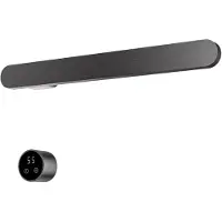 Hotbath &More RASS50 Rails Soft Square handoekwarmerset 50cm met 1 stang en schakelaar geborsteld gunmetal PVD