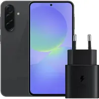 Samsung Galaxy A36 128GB Zwart 5G + Oplader 25 Watt Zwart
