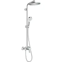 Hansgrohe Crometta S opbouw regendouche met mengkraan chroom
