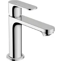 Hansgrohe rebris s eengreeps wastafelmengkraan 110 coolstart met popup trekwaste metaal, chroom