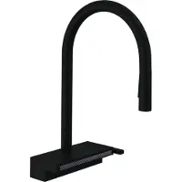 Hansgrohe Aquno Select M81 ééngreeps keukenkraan 170, uittrekbare vuistdouche, 3jet, sBox, mat zwart