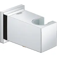 GROHE Euphoria Cube - Wandaansluitbocht met houder, chroom 26370000