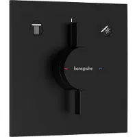 Hansgrohe DuoTurn E kraan inbouw voor 2 functies, mat zwart