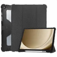 Accezz Rugged Trifold Bookcase voor de Samsung Galaxy Tab A9 Plus - Zwart