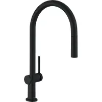 Hansgrohe Talis M54 ééngreeps keukenmengkraan 210 met uittrekbare uitloop en sBox, mat zwart