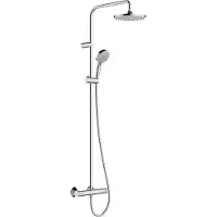 Hansgrohe Vernis Blend - Showerpipe - 200mm maat - 1 straalfunctie - Chroom - Met thermostaat