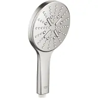 GROHE Rainshower Smartactive 130 handdouche ø13cm 3 functies Supersteel