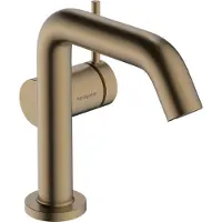 Hansgrohe Tecturis S - Wastafelkraan - Ééngreeps bediening - CoolStart energiebesparend - Met afvoerplug - 110mm maat - Brushed Bronze