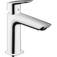 Hansgrohe Logis Fine - Wastafelmengkraan - Ééngreeps bediening - CoolStart energiebesparend - Zonder waste - 100mm - Chroom