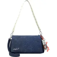 Desigual Schoudertas marine / pink / wit