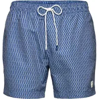 BOSS Zwemshorts 'Vibe' blauw / wit