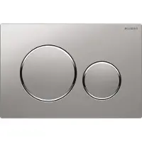 Geberit Sigma20 bedieningspaneel Mat Chroom voor Sigma UP320 of UP720 inbouwreservoir