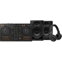 Pioneer DJ DDJ-FLX4 + DJ HDJ-CUE1 + DJ DM-50D Noir