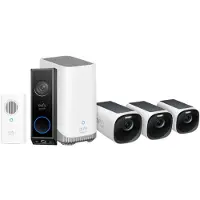 Eufy Anker eufyCam 3 3-Pack + Video Doorbell E340 + Chime