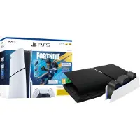 Sony PlayStation 5 Slim Disc Edition Fortnite bundel + Covers Zwart + Oplaadstation