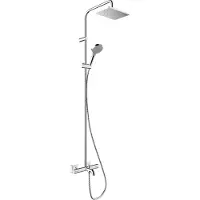 Hansgrohe Regendouche set vernis shape showerpipe 280 1 jet met badthermostaat chroom