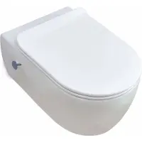 Sanisense Moon bidet toilet rimfree wit met softclose zitting