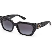 GUESS Zonnebril Met Glanzend Zwart Frame En Getinte Glazen Met Kleurverloop