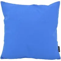 Gek op kussens! Sierkussen uni blauw | 45 x 45 cm | katoen/polyester