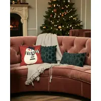 NOVÉE Furry xmas tree | 45 x 45 cm | kussenhoes | polyester