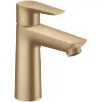 Hansgrohe Wastafelmengkraan talis e 110 eengreeps coolstart met trekwaste brushed bronze