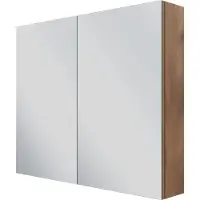 Linie Montro spiegelkast 90 x 75 cm bruine eik