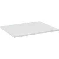 Linie Lado enkel wastafelblad mat wit composiet marmer 60 x 46 cm
