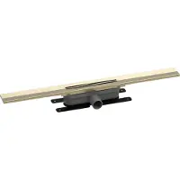 Easy drain R-line Clean Color douchegoot 80cm brushed brass rlced800bbs