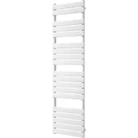 VIPERA Vulcan enkele handdoekradiator 50 x 180 cm zowel elektrisch als cv mogelijk mat wit zijaansluiting 1.044W