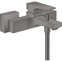 Hansgrohe Metropol ééngreeps badmengkraan opbouw, Brushed Black Chrome