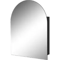 Storke rondboog spiegelkast 55 cm x 70 cm mat zwart