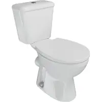 SanyOne Tola staand toilet Glanzend Wit randloos