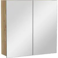 Balmani Lucida spiegelkast 75 x 72 cm ruw eiken