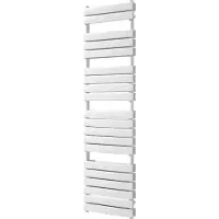 VIPERA Vulcan dubbele handdoekradiator 50 x 183,5 cm centrale verwarming Glanzend Wit zij- en middenaansluiting 1.608W