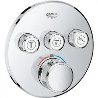 GROHE Grohtherm SmartControl Thermostatiche Douchekraan - Inbouw mengkraan - Met omstelling - Rond - Chroom