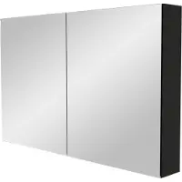 Storke Reflecta spiegelkast 120 x 75 cm Mat Zwart