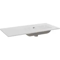 Balmani Nostra asymmetrisch rechtse wastafel porselein Hoogglans Wit 100 x 46 cm