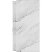 Luca Varess Suite douchewandbekleding set 2 x 120x260 cm, SPC, Marble white