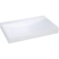 Balmani Wave enkele wastafel matte Solid Surface 90 x 55 cm