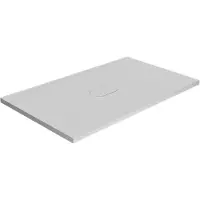 Balmani Artic douchebak 140 x 80 cm top solid mat wit