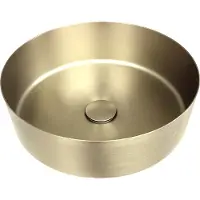 Balmani Accia waskom Brushed Champagne Gold roestvrij staal rond Ø 36 cm