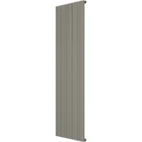 VIPERA Mares enkele handdoekradiator 47 x 180 cm centrale verwarming zijdegrijs zij- en middenaansluiting 1315W