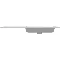 Storke Mata asymmetrisch rechtse wastafel matte solid surface 100 x 52 cm